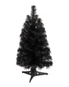 Nearly Natural 2ft Black Artificial Christmas Tree In Black
