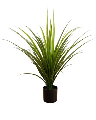 Nearly Natural 2ft Indoor/outdoor Uv-resistant Artificial Grass Plant In Green