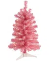 Nearly Natural 2ft. Pink Artificial Christmas Tree With 35 Led Lights And 72 Bendable Branches In Pink