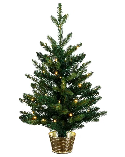 Nearly Natural 2ft. Pre-lit Artificial Classic Christmas Tree In Green