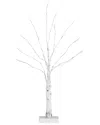 Nearly Natural 2ft Pre-lit Artificial White Birch Tree With 60 Warm White Led  Lights In White