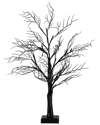 Nearly Natural 2ft. Pre-lit Halloween Deluxe Black Twig Artificia