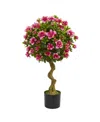 Nearly Natural 3' Azalea Artificial Topiary Tree In Pink