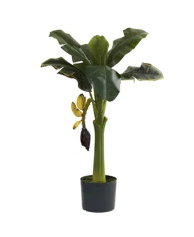 Nearly Natural 3' Banana Tree In Green