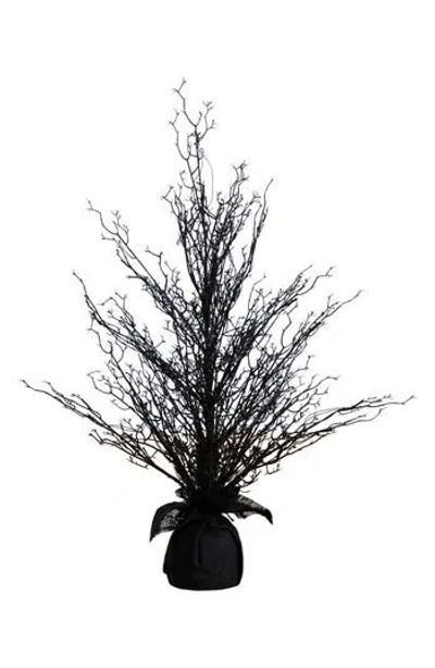 Nearly Natural 3-foot Pre-lit Black Twig Artificial Tree