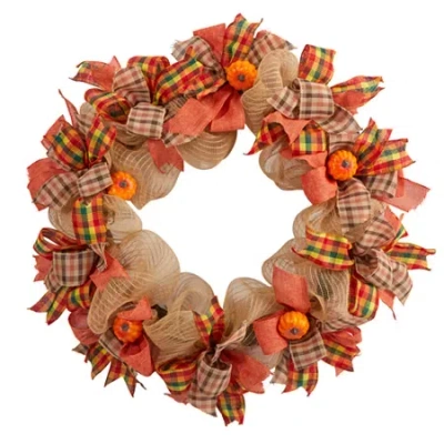 Nearly Natural 30in. Autumn Pumpkin In Orange