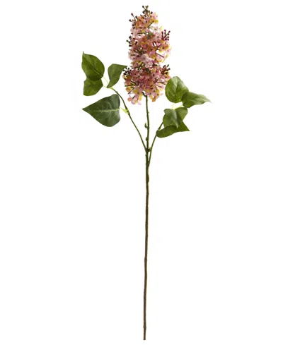 Nearly Natural 30" Lilac Artificial Flower, Set Of 6 In Pink