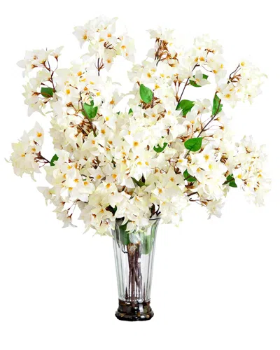 NEARLY NATURAL NEARLY NATURAL 30IN ARTIFICIAL BOUGAINVILLEA ARRANGEMENT IN GLASS VASE