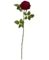 Nearly Natural 33" Elegant Red Large Rose Artificial Flower, Set Of 6 In Red