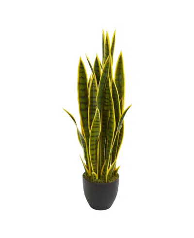 Nearly Natural 33" Sansevieria Artificial Plant In Green