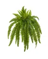 Nearly Natural 35" Boston Fern Artificial Plant (set Of 2) In Green
