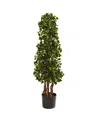 Nearly Natural 3.5ft English Ivy Spiral Uv Resistant In Green