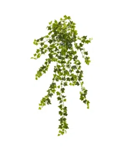Nearly Natural 35" Ivy Artificial Hanging Plant (set Of 4) In Green