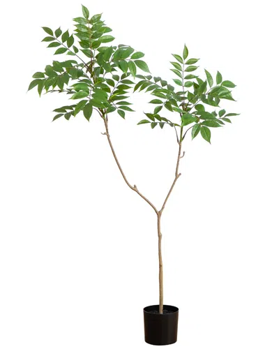 Nearly Natural 3.5ft Artificial Sumac Tree In Green