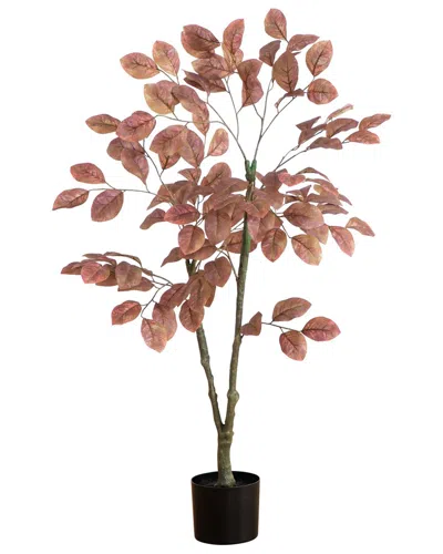 Nearly Natural 3.5ft. Autumn Dogwood Artificial Fall Tree In Brown