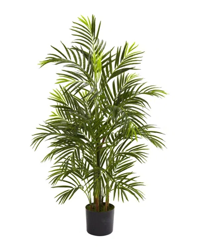 Nearly Natural 3.5' Artificial Areca Palm Uv-resistant Indoor/outdoor Tree In Green