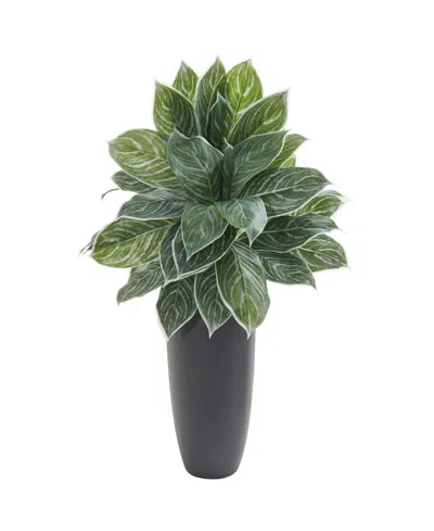 Nearly Natural 37" Aglaonema Artificial Plant In Planter (real Touch) In Green