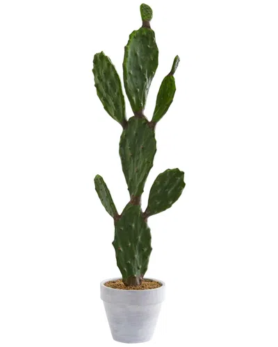 Nearly Natural 37in Cactus Artificial Plant In Green