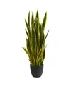 Nearly Natural 38-in. Sansevieria Artificial Plant In Yellow