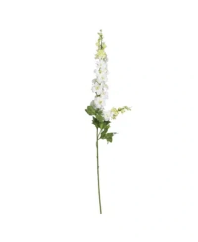 Nearly Natural 38.5" Delphinium Stem, Set Of 12 In White