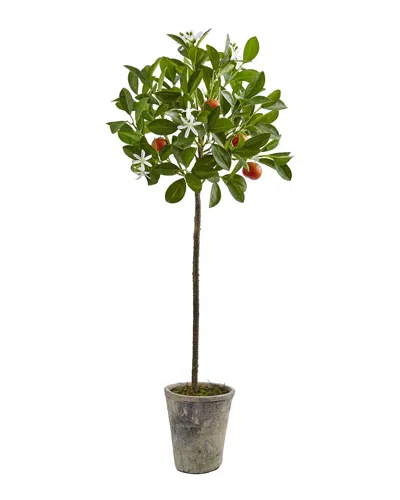 NEARLY NATURAL NEARLY NATURAL 38IN POTTED ORANGE TREE