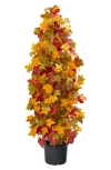 Nearly Natural 39-inch Autumn Maple Artificial Tree In Multi