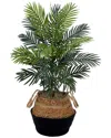 Nearly Natural 3ft Artificial Areca Palm Tree With Handmade Basket Diy Kit In Green
