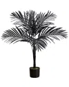 Nearly Natural 3ft. Artificial Halloween Black Golden Cane Tree In Black