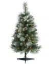 Nearly Natural 3ft. Frosted Tip British Tree In Green