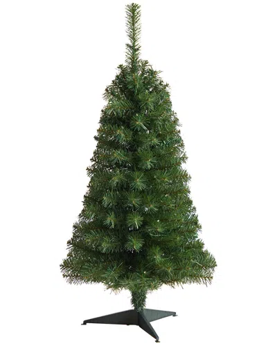 Nearly Natural 3ft. Green Artificial Christmas Tree With 50 Led Lights And 118 Bendable Branches