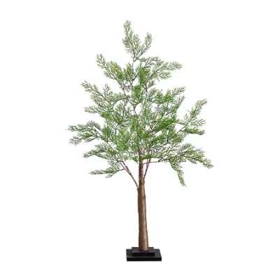 Nearly Natural 3ft. Green Lighted Cypress Indoor Artificial Tree In Multi