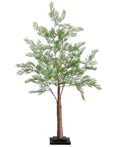 Nearly Natural 3ft Lighted Artificial Cypress Tree With 120 Warm White Led  Lights In Green
