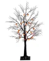 Nearly Natural 3ft. Pre-lit Artificial Halloween Black Twig Tree In Black
