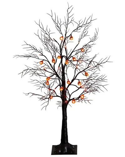 Nearly Natural 3ft. Pre-lit Artificial Halloween Black Twig Tree