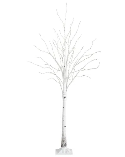 Nearly Natural 3ft. Pre-lit Artificial White Birch Tree With 92 W