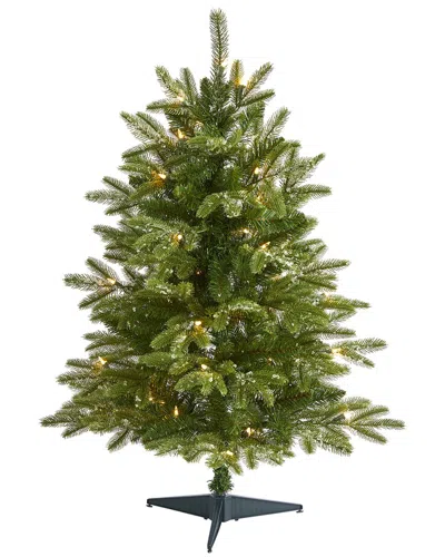 Nearly Natural 3ft Snowed Grand Teton Fir Artificial Christmas Tree In Green