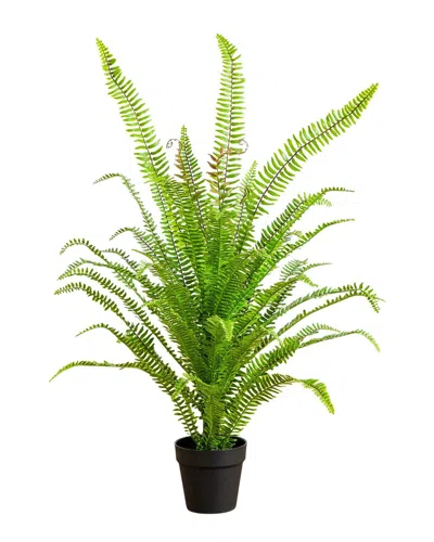 Nearly Natural 3ft Boston Fern Artificial Plant In Green