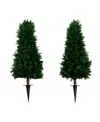 NEARLY NATURAL 3FT. UV RESISTANT ARTIFICIAL CEDAR PLANT WITH INTEGRATED GROUND STAKE INDOOR/OUTDOOR