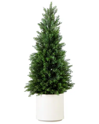 Nearly Natural 3ft. Uv Resistant Artificial Cedar Tree In Decorat