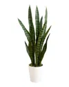 Nearly Natural 3ft. Uv Resistant Artificial Sansevieria Plant In