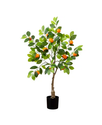 Nearly Natural 3ft. Artificial Tangerine Tree In Green