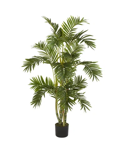 Nearly Natural 4' Areca Palm Faux Silk Tree In Green