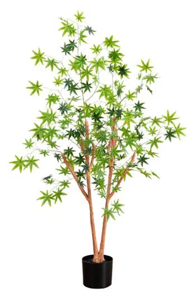 Nearly Natural 4-foot Artificial Maple Tree In Green