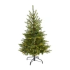Nearly Natural 4 Foot North Carolina Spruce With 207 Bendable Branches And 100 Clear Lights Pre-lit Christmas Tree In Green