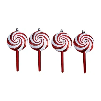 Nearly Natural 4-pc. Ornament In Red