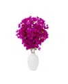 Nearly Natural 40in Artificial Bougainvillea Arrangement With Vase In Pink