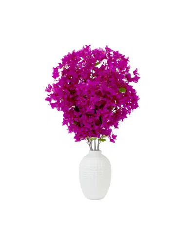NEARLY NATURAL 40" ARTIFICIAL BOUGAINVILLEA ARRANGEMENT WITH VASE