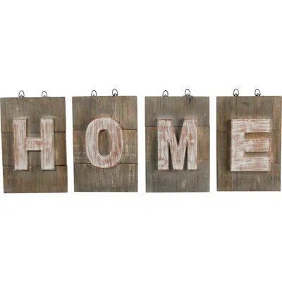 Nearly Natural 40-in Rustic Farmhouse Home Wall Art Decor In Gray