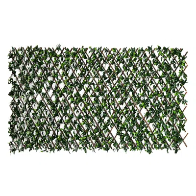 NEARLY NATURAL 40 X 80 UV RESISTANT ARTIFICIAL GARDENIA EXPANDABLE PRIVACY FENCE SCREEN (INDOOR/OUTDOOR)