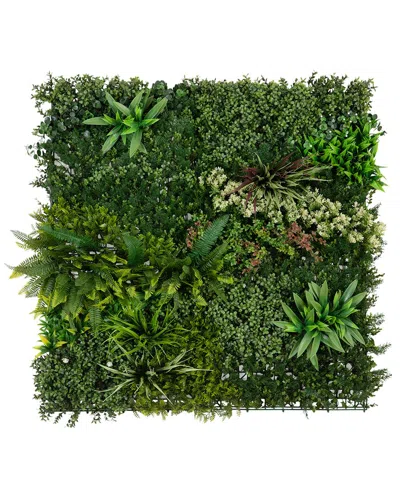 Nearly Natural 40in. X 40in. Uv Resistant Madagascar Forest Artif In Green